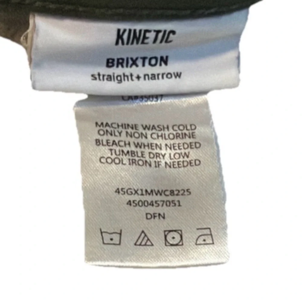 Joe’s Kinetic Brixton stretch Straight Olive Green Jeans  Size 30X32 Great Cond - Picture 7 of 10
